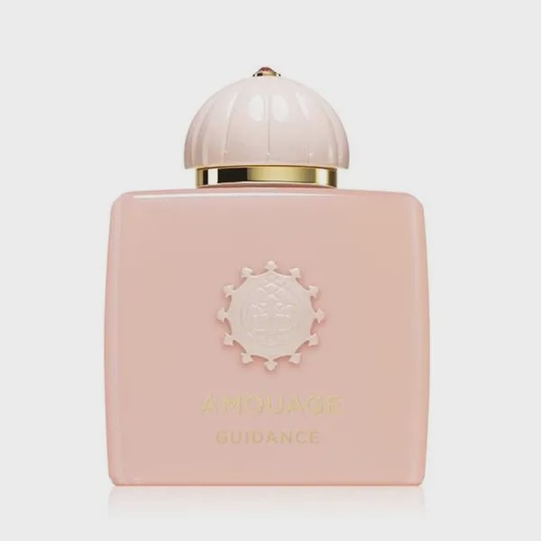 خرید عطر آمواج گایدنس 20 میل لوزی سوئیس Amouage Guidance اصل با رایحه گلابی، رز و چوب صندل