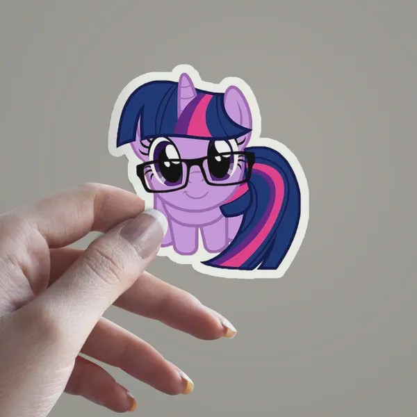 استیکر My Little Pony Twilight Sparkle Glasses