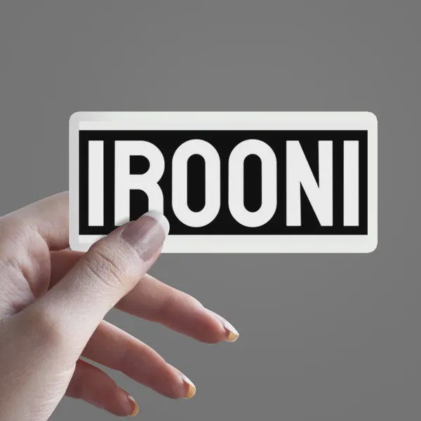 استیکر متن IROONI