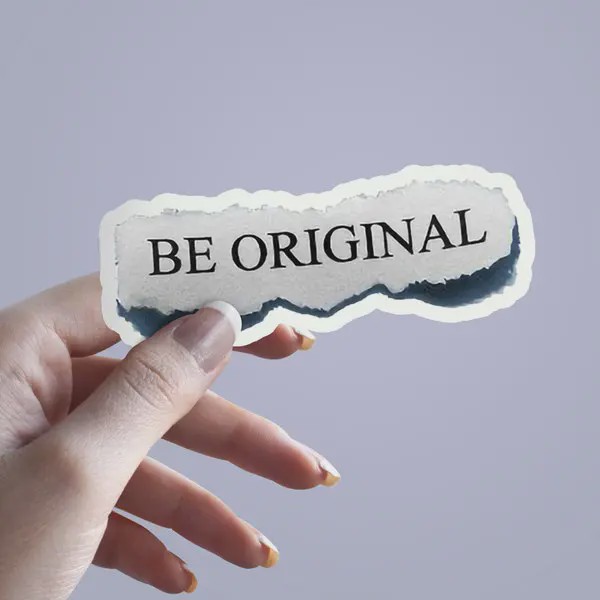 استیکر متن Be original