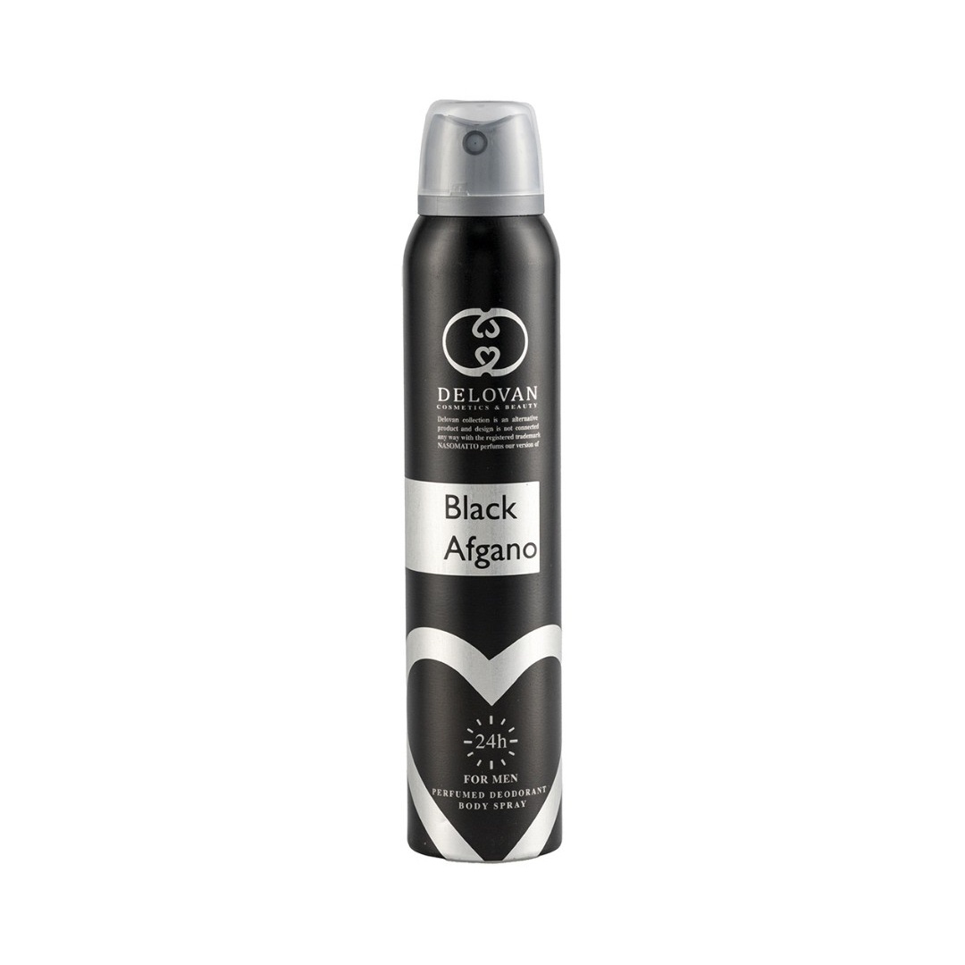 اسپری بدن دلوان مدل Black Afghan حجم 200 میل