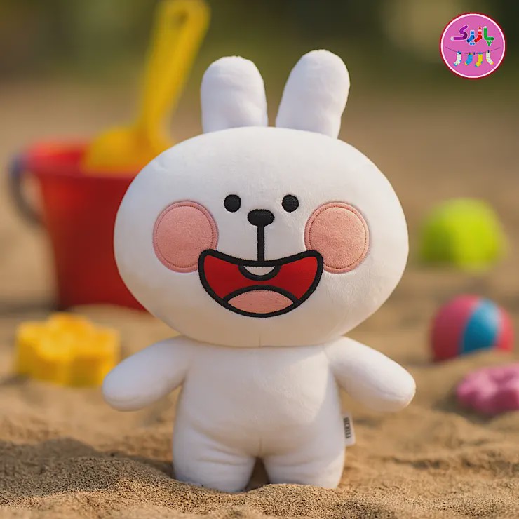 عروسک خرگوش لاین خندان Happy Cony Rabbit عروسک فانتزی بامزه و هدیه خاص برند کوکی