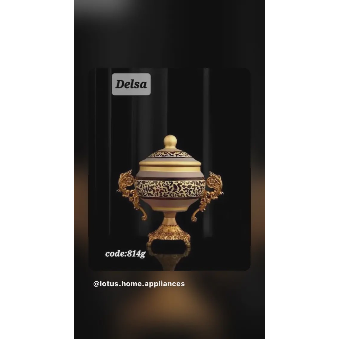شکلات خوری اریکو مدل دلسا کد 814G سایز متوسط پایه دار زرشکی لوکس