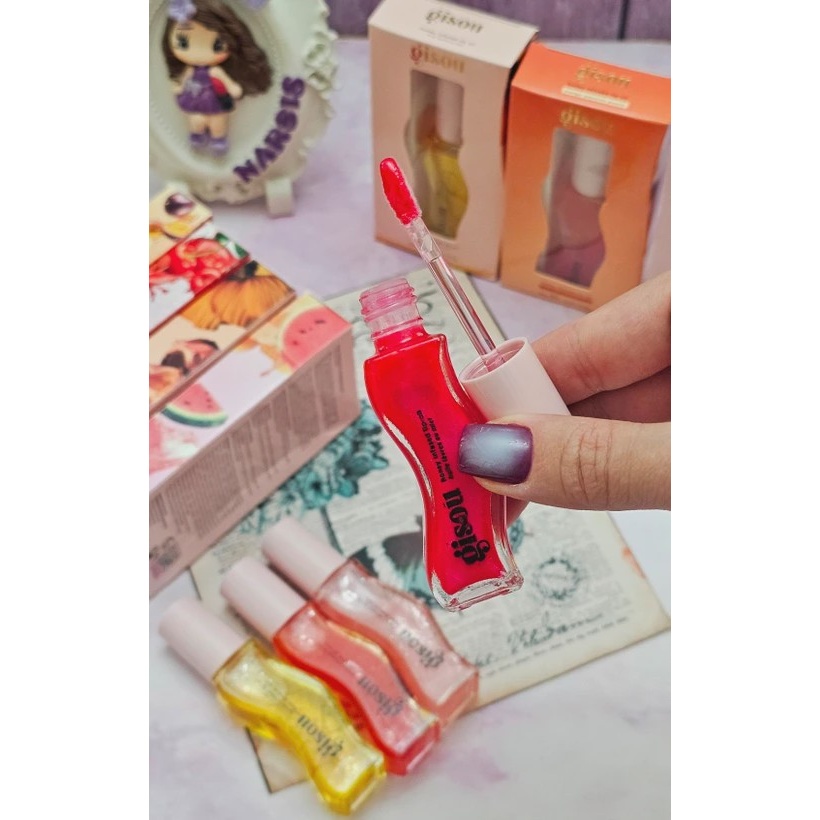 لیپ اویل گیسو / روغن لب گیسو Gisou Honey infused Lip Oil