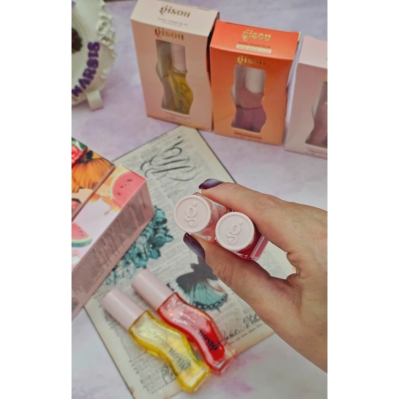لیپ اویل گیسو / روغن لب گیسو Gisou Honey infused Lip Oil