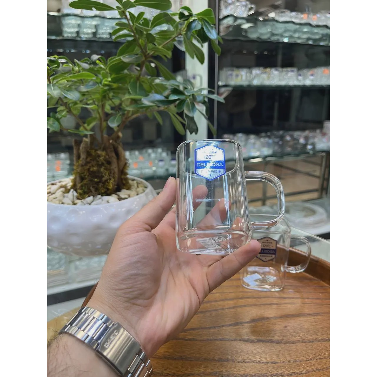 لیوان 6تایی مربع دسته ساده DELI نامارا کد 91249