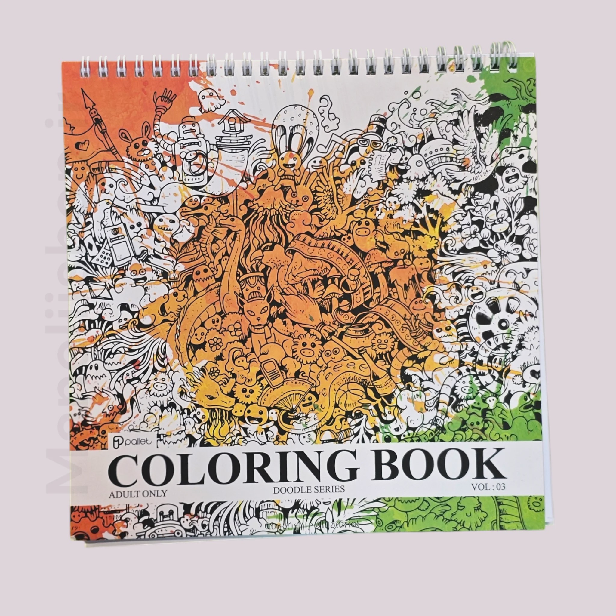 دفتر رنگ آمیزی بزرگسال-DOODLE ART
