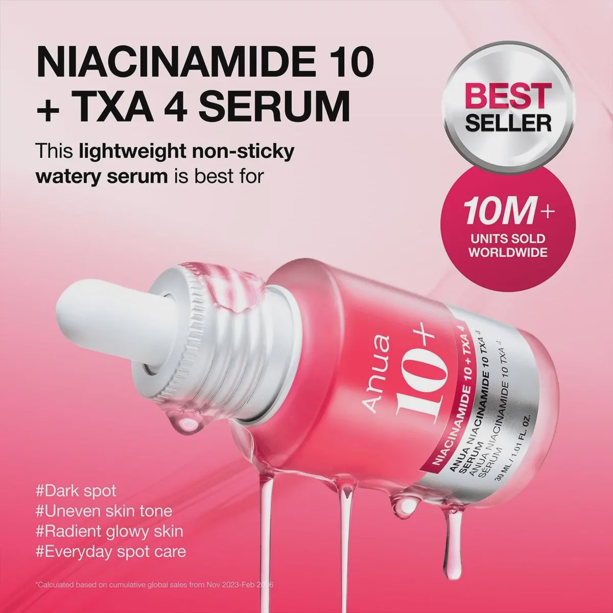 سرم نیاسینامید آنوا Anua Niacinamide 10 TXA 4 Dark Spot Correcting Serum