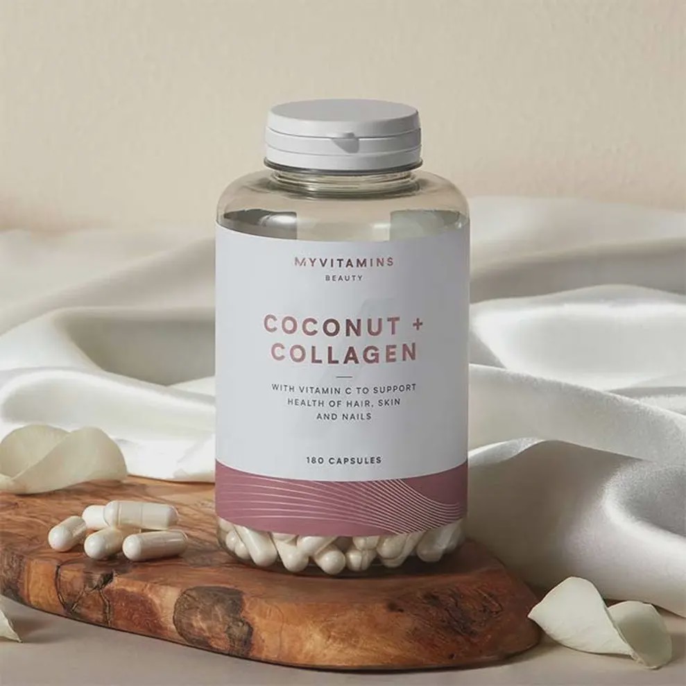 کپسول کوکونات کلاژن مای ویتامینز اصل 180 عددی My Vitamins Coconut Collagen