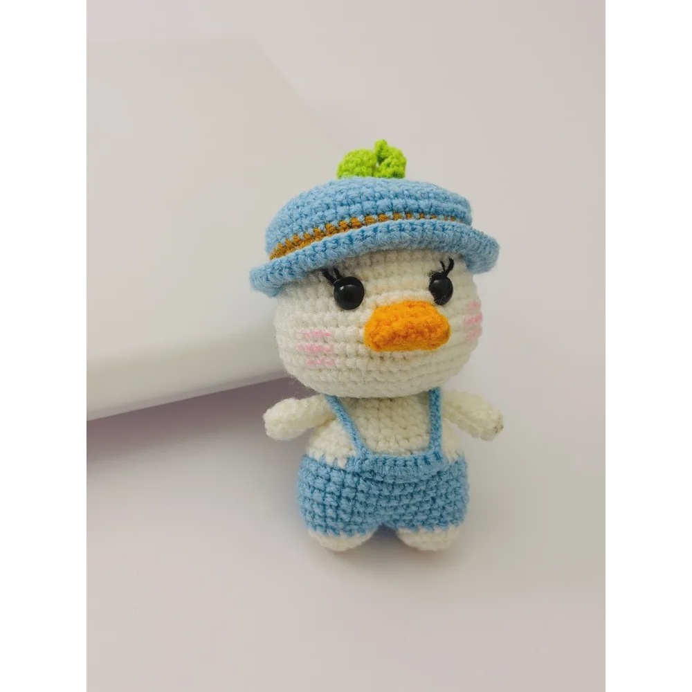 آویز چارم بگ بافت جوجه اردک قشنگ کد CH00043