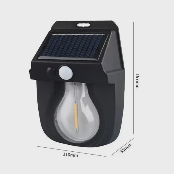 چراغ خورشیدی هوشمند سنسور دار مدل CL-118 Solar Sensor Light CL-118 Smart Solar Lighting