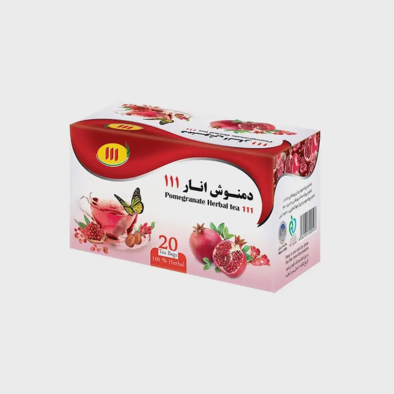 دمنوش انار 111 - تی بگ 20 عددی