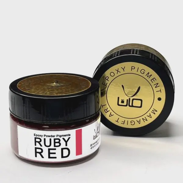 رنگ پودری صدفی قرمز یاقوتی - ruby red