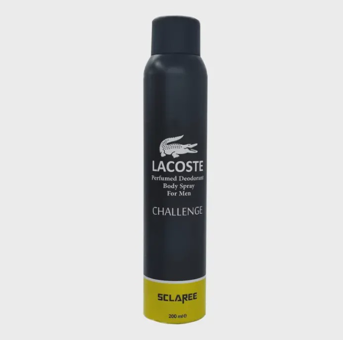 اسپری خوشبو کننده بدن مردانه اسکلاره مدل Lacoste challenge حجم 200 میلی لیتر