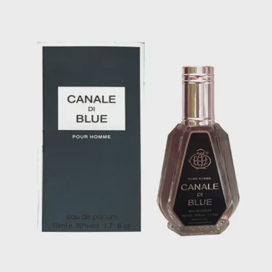 عطر ادکلن مردانه بلو شانل فراگرنس ورد کانال دی بلو 50 میل - Fragrance World Canale Di Blue