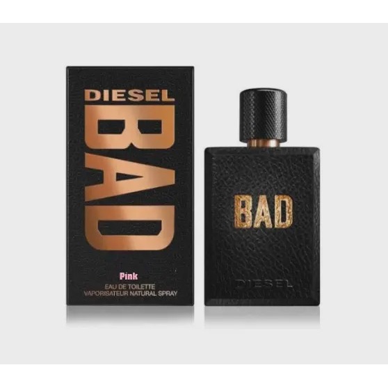 عطر و ادکلن ادوپرفیوم مردانه دیزل بد مدل Bad DIESEL حجم 100 میلی لیتر پینک