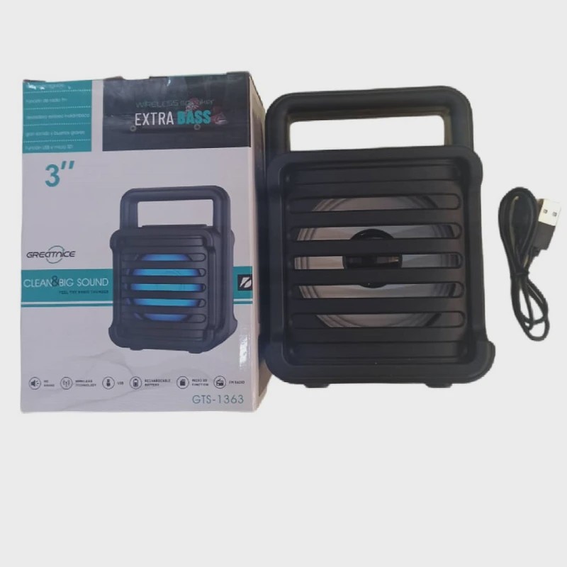 اسپیکر بلوتوثی قابل حمل مدل gts-1363