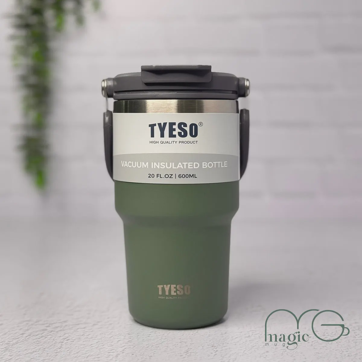 تراول ماگ تایسو Tyeso دسته بالا 600 میل کد 00011