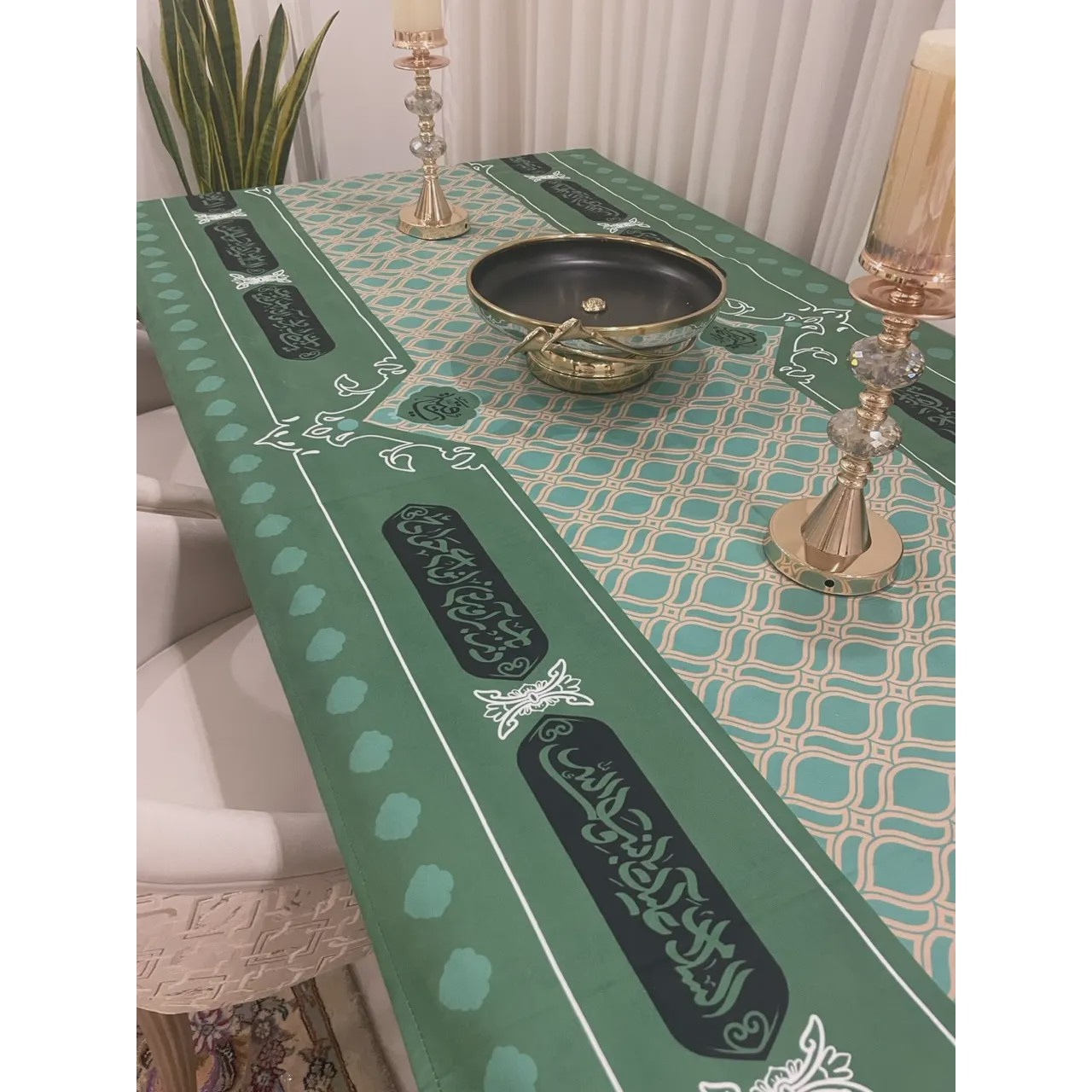 سفره حضرت رقیه سلام الله علیها سبز و مشکیso10546