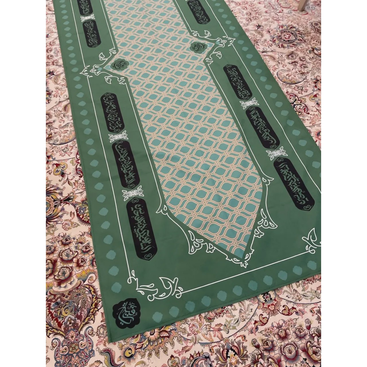 سفره حضرت رقیه سلام الله علیها سبز و مشکیso10546