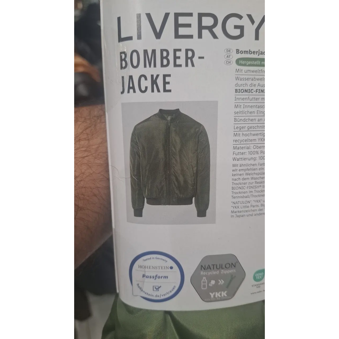کاپشن خلبانی مردانه اورجینال لیورجی LIVERGY