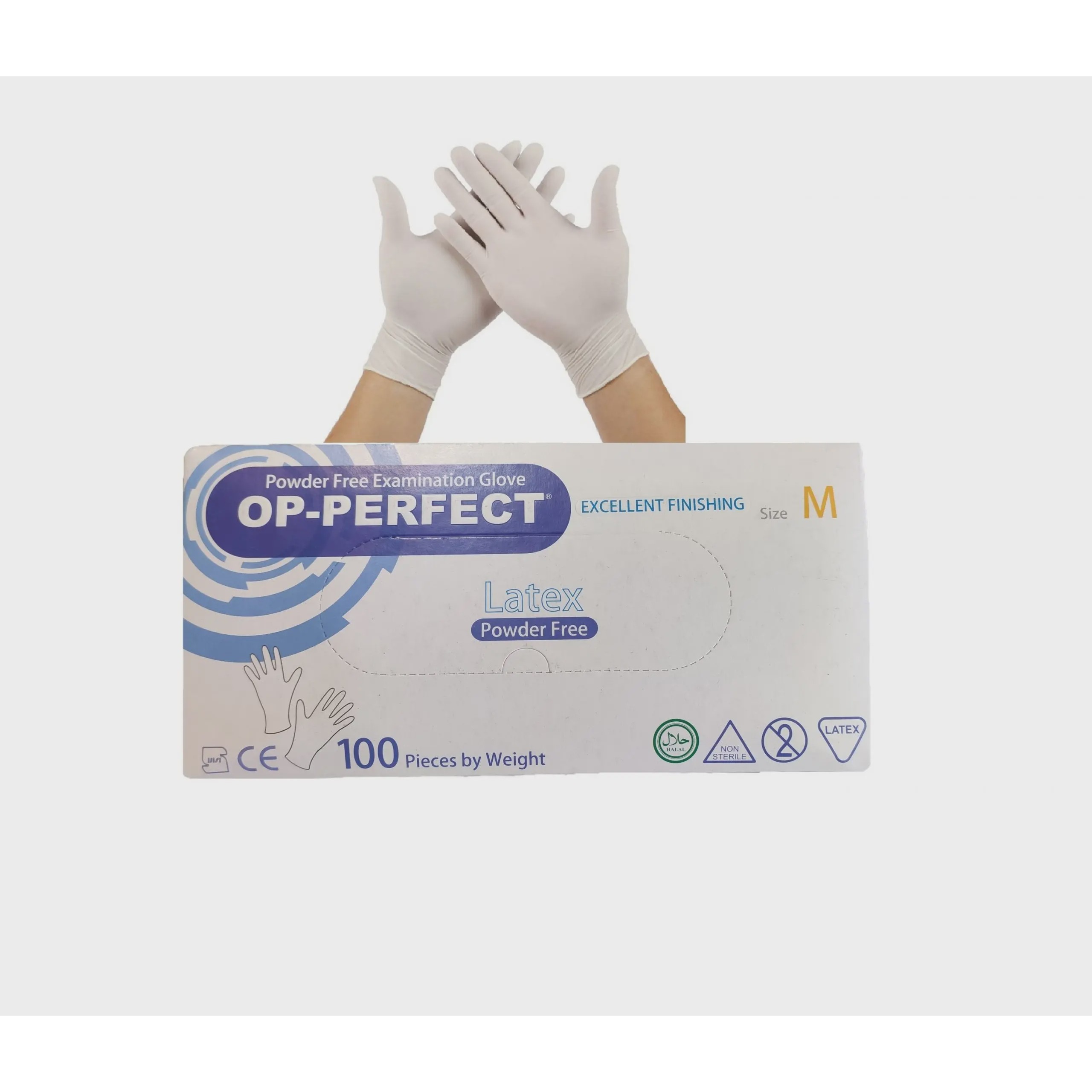 دستکش لاتکس بدون پودر OP-Perfect