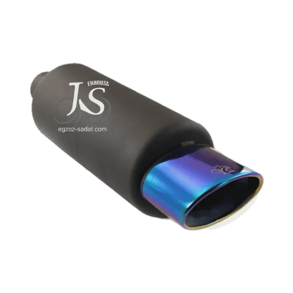 منبع اگزوز 720 سایلنسردار دو حالته برند JS صدای میکس ریس و بم