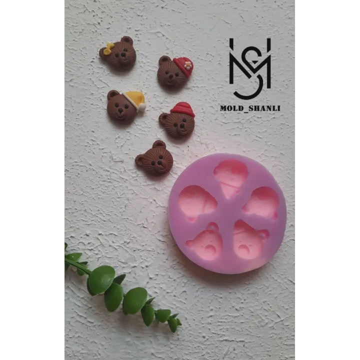 قالب سیلیکونی ست سر تدی برای شمع سازی و رزین