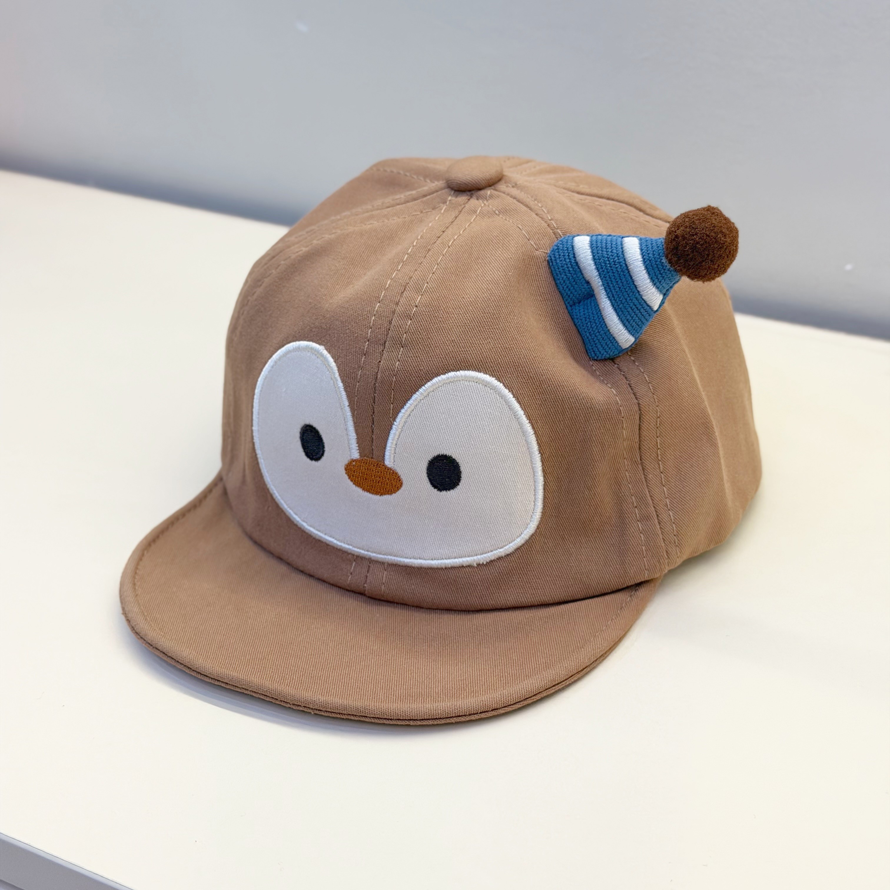 کلاه نقاب دار بچه گانه چسب دار مدل CUTE HAT رنگ قهوه ای کد 07908