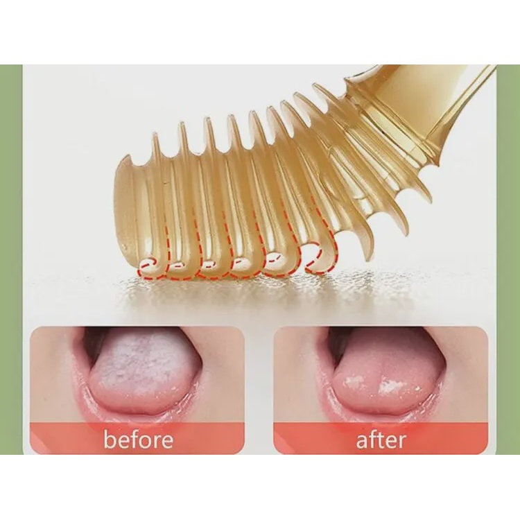 ست مسواک و لثه شور سلیکونی طرح HE OR SHE