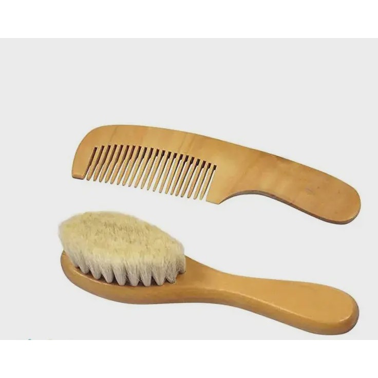 ست برس شانه چوبی 2عددی کودک