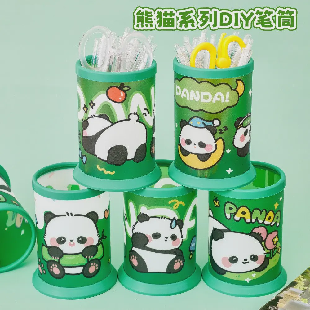 جامدادی لیوانی مات رومیزی Panda برند Hangsu