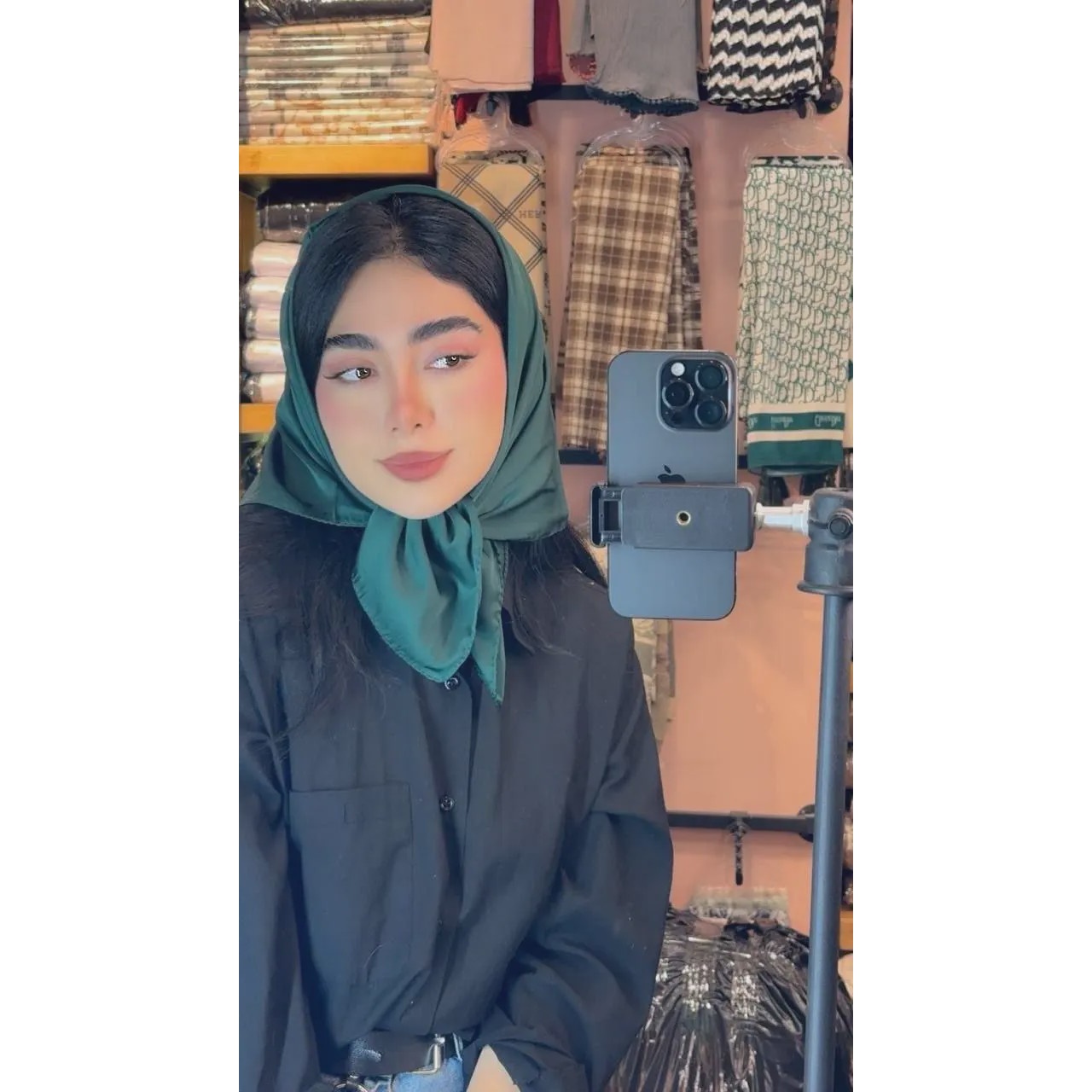 مینی اسکارف ساتن ابریشم