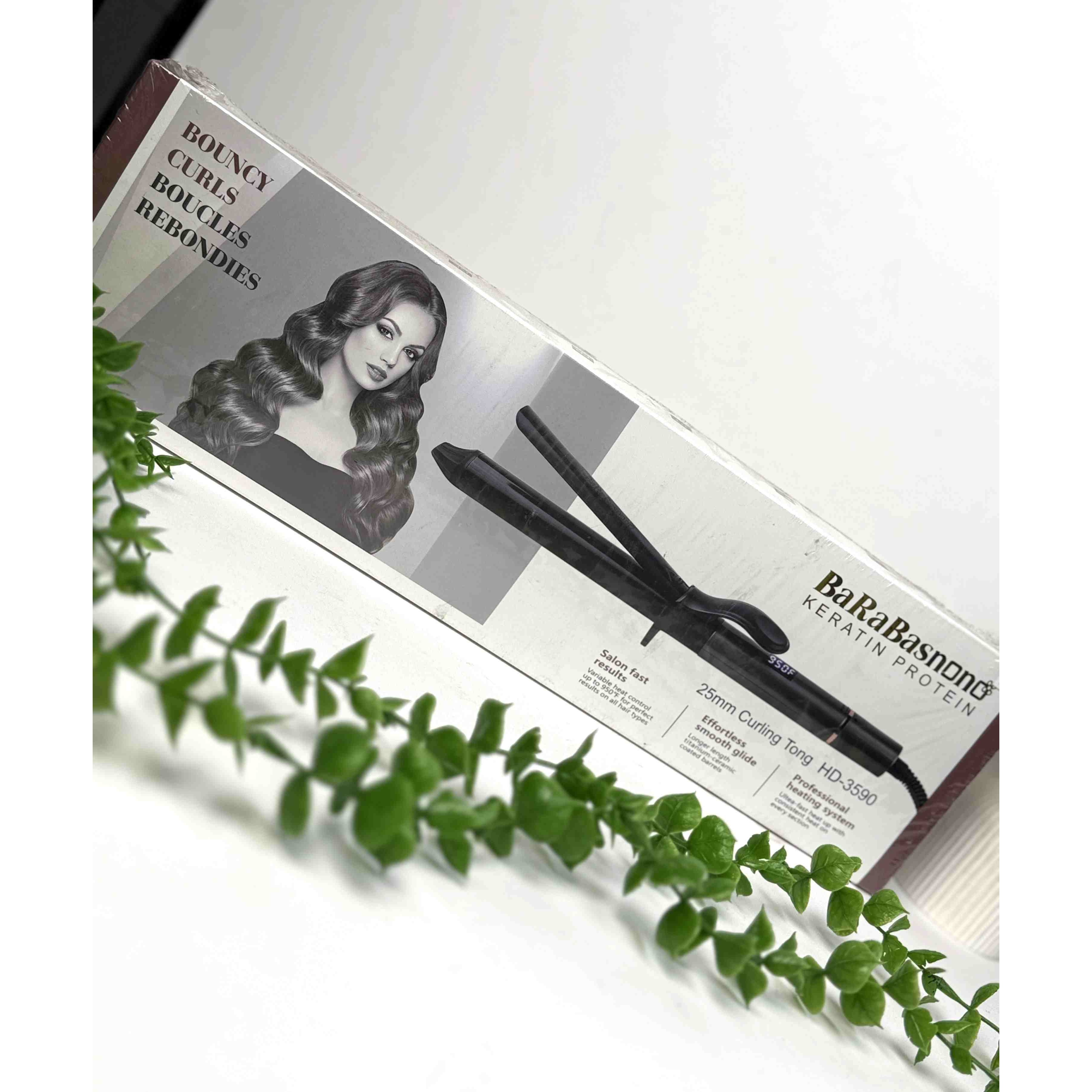 فرکننده مو یا بابلیس مو باراباس نانو مدل HD-3590 سایز 25mm