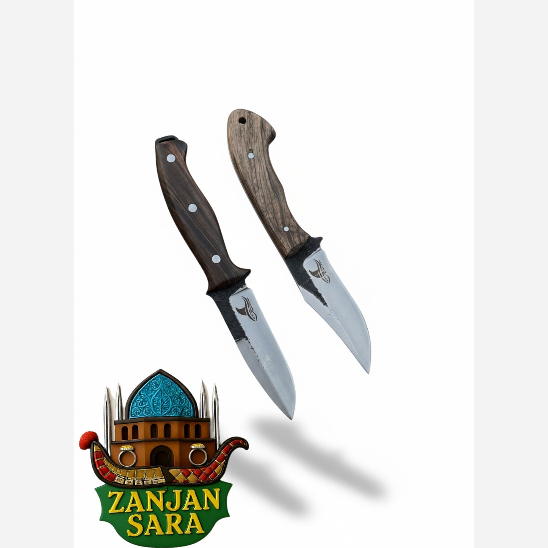 چاقو شکاری فولاد رنگی وال زنجان