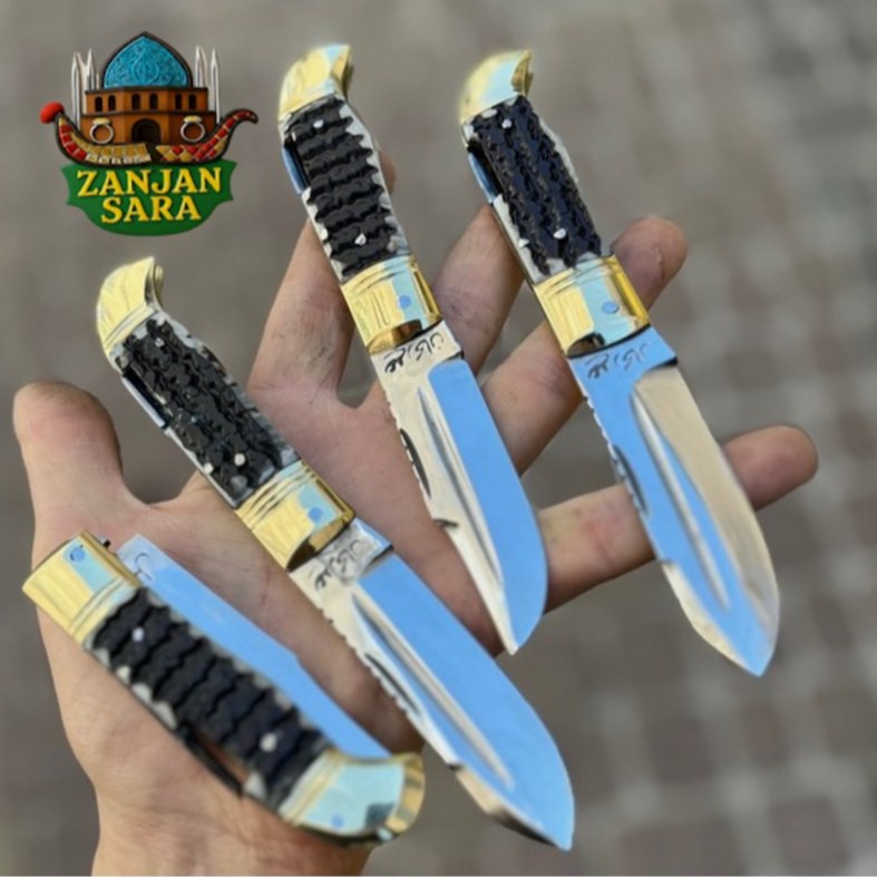 چاقو تاشو ضامندار استیل طرح پرنده علی زنجان
