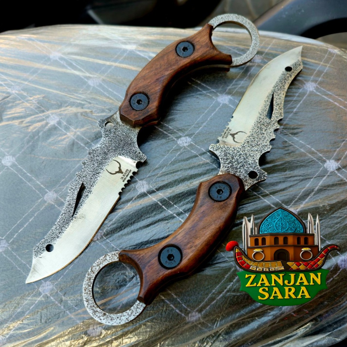 چاقو شکاری فولاد مدل کارامبیت ایران نایف زنجان