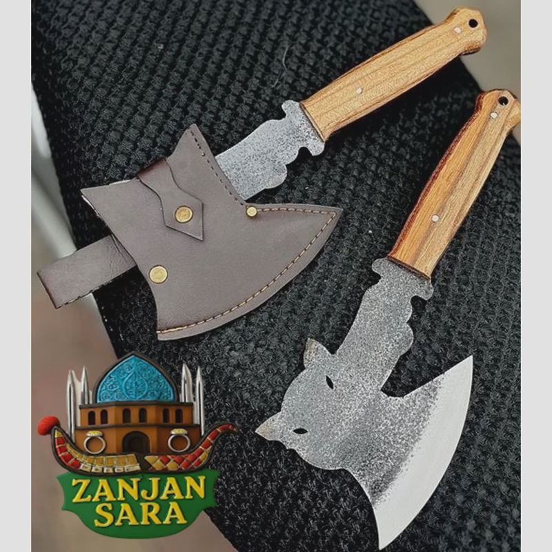 تبر فولاد یک تکه طرح گربه زنجان