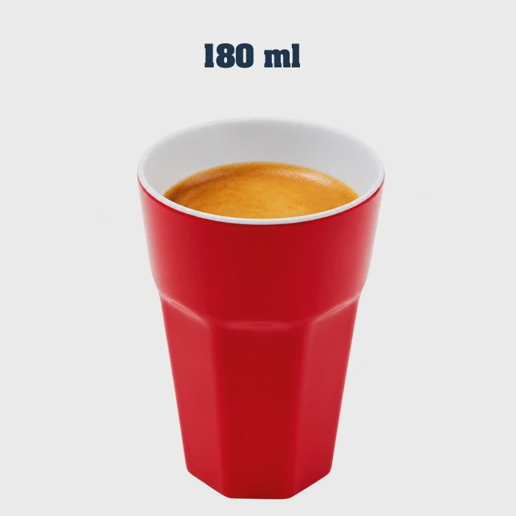 کاپ چینی سرامیکی کازابلانکا 180ml قرمز