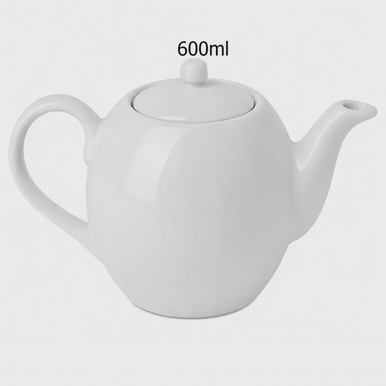 قوری چای چینی صدفی سفید 600ML