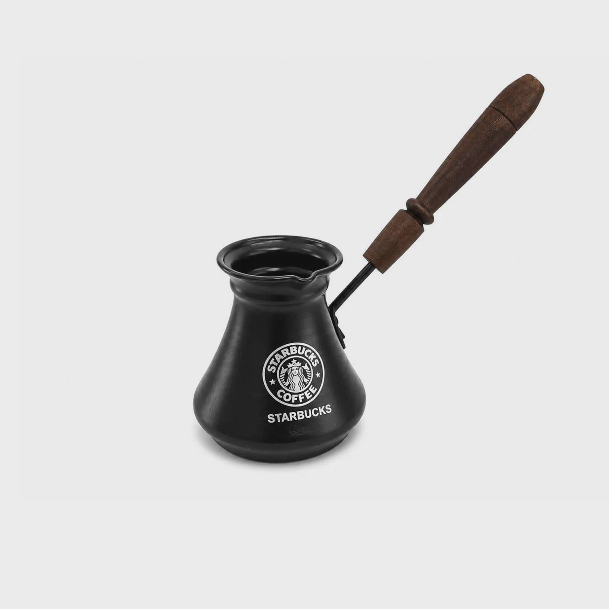 قهوه جوش آلمنیومی مشکی 2 نفره استارباکس