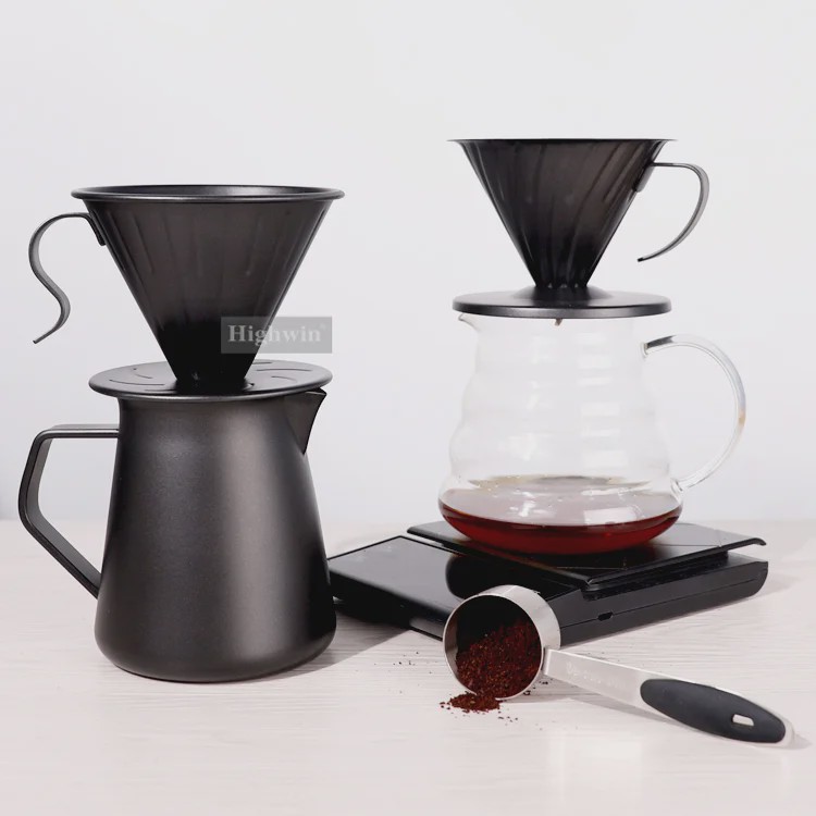 دریپر V60 ویشصت استیل رنگ مشکی 01