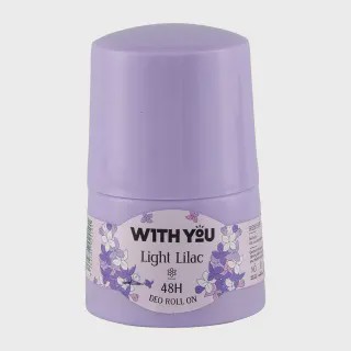 مام رول ضد تعریق ویت یو مدل Light Lilac حجم 50 میلی لیتر With You Light Lilac Deo Roll On 50ml