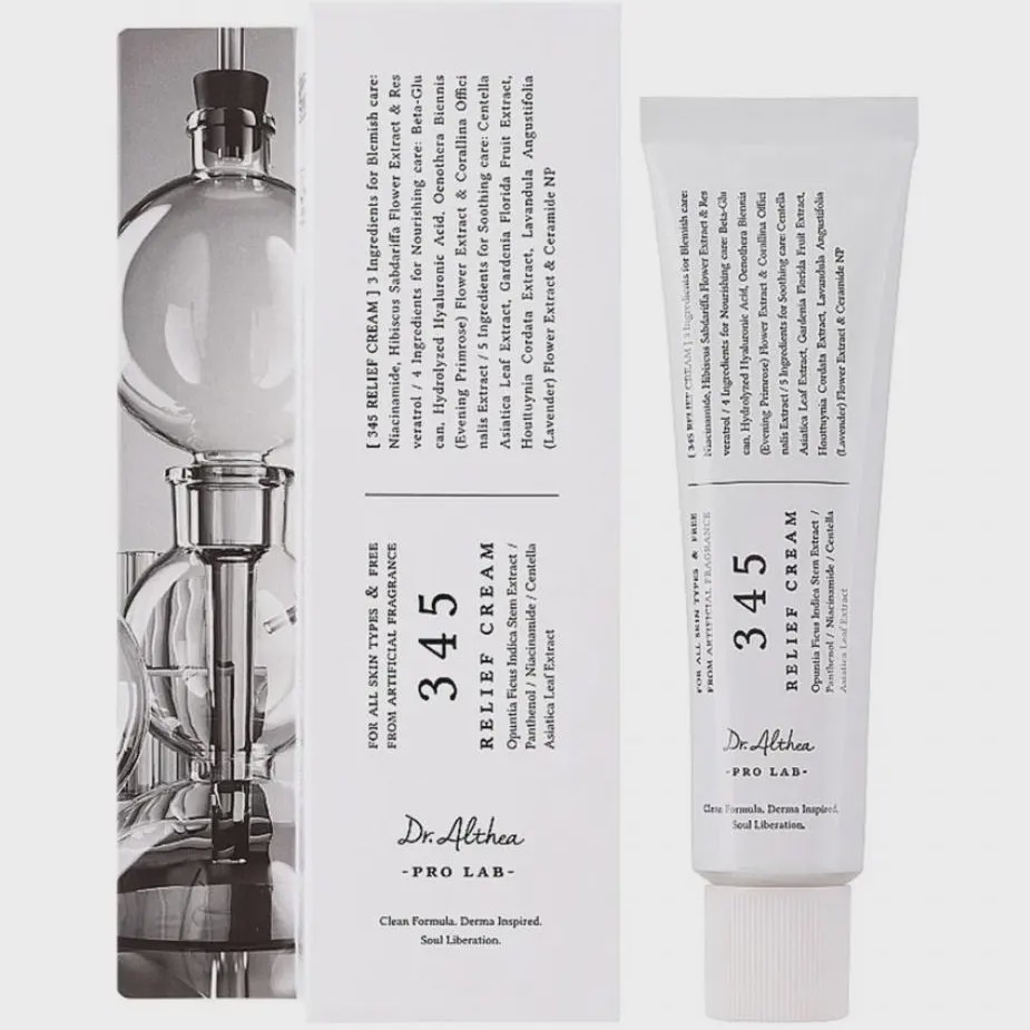 کرم ترمیمکننده دکتر آلتیا 345 Relief Cream ترمیم و تسکین پوست حساس اورجینال