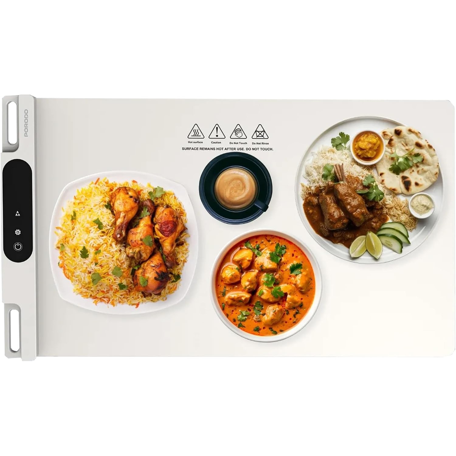 صفحه گرم‌کن غذا قابل حمل و رول‌شونده – Porodo Lifestyle Warming Mat