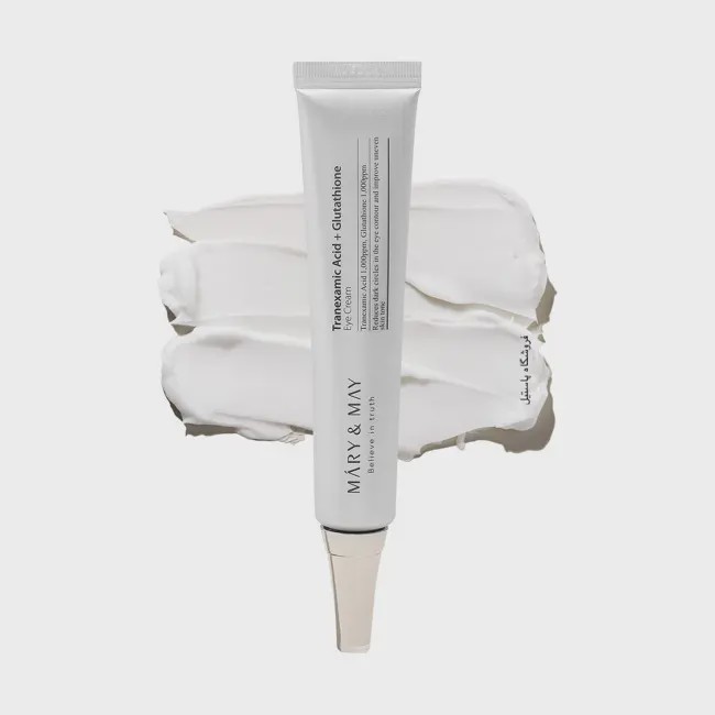 کرم دور چشم روشنکننده مری اند می Mary May Tranexamic Acid Glutathione Eye Cream 12g