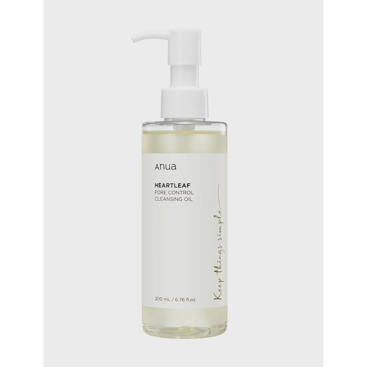 شوینده روغنی پاک کننده صورت و کنترل منافذ آنوا حجم 200 میل Anua Heartleaf Pore Control Cleansing Oil
