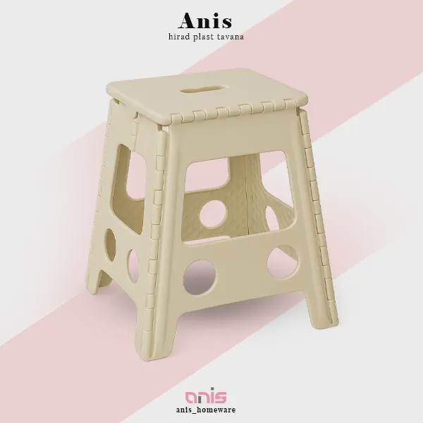 چهارپایه تاشو پلاستیکی سایز 3 کد 517 ناصر پلاستیک