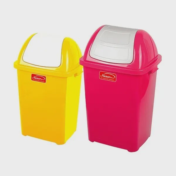 سطل 120 لیتری بادبزنی پلاستیکی کد 5180 ناصر پلاستیک
