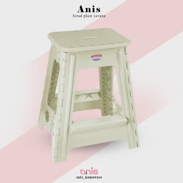 چهارپایه تاشو پلاستیکی سایز 4 کد 518 ناصر پلاستیک